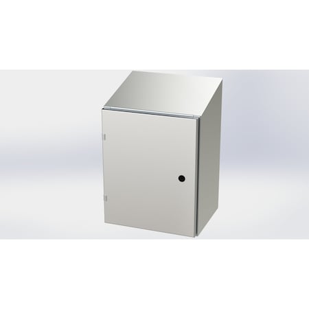 Saginaw Control & Engineering 1/4 Turn Latch Electrical Enclosures, 20 in H, 12 in D, 16 in W, NEMA 3R, 4, 4X, 12, 13 SCE-20EL1612SSST